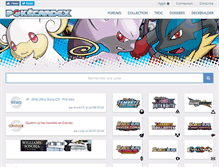 Tablet Screenshot of pokecardex.com